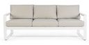 Divano per esterno tre posti Bianco MERRIGAN 194x78x h73 cm