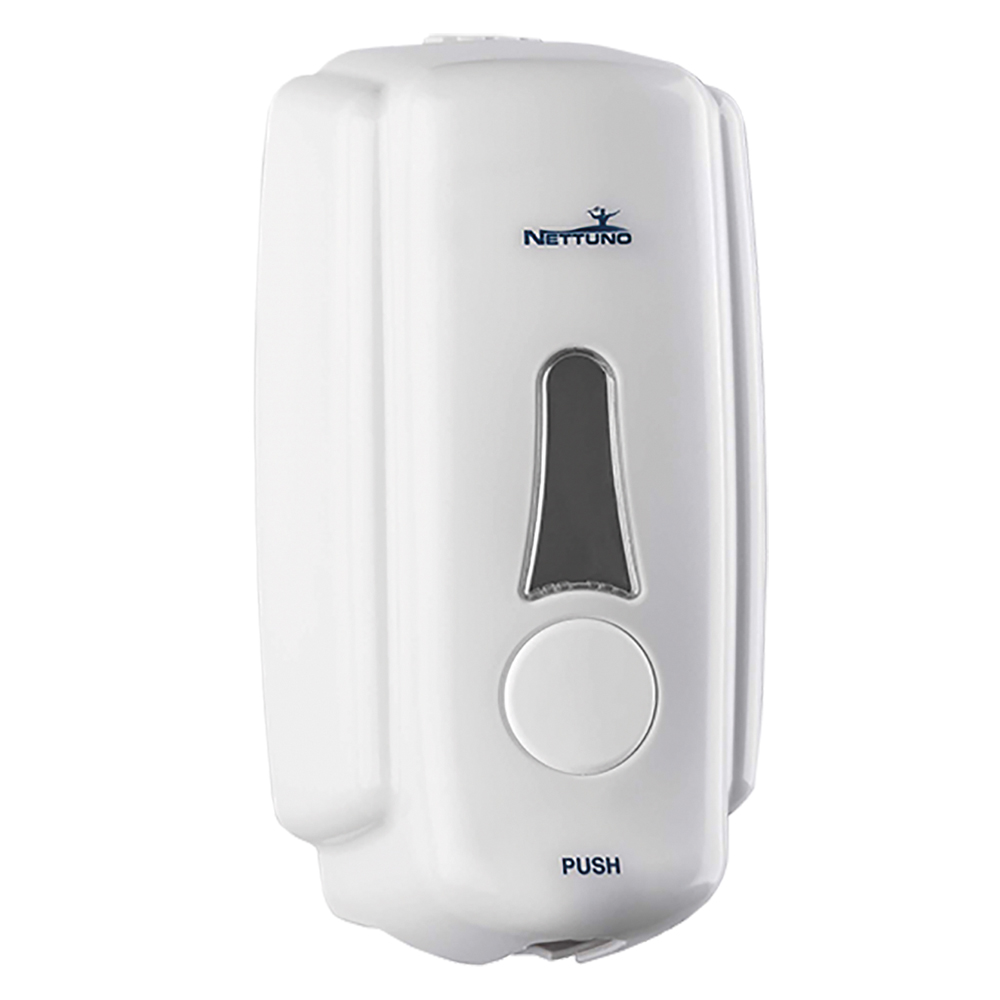  Dispenser A Muro Per Sapone In Sacca T-Small Per Saponi Liquidi - Bianco Nettuno