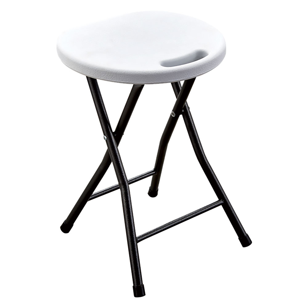 Sgabello Pieghevole Party Cm 33 X 30 H 46 Cm - Col.Bianco Lif