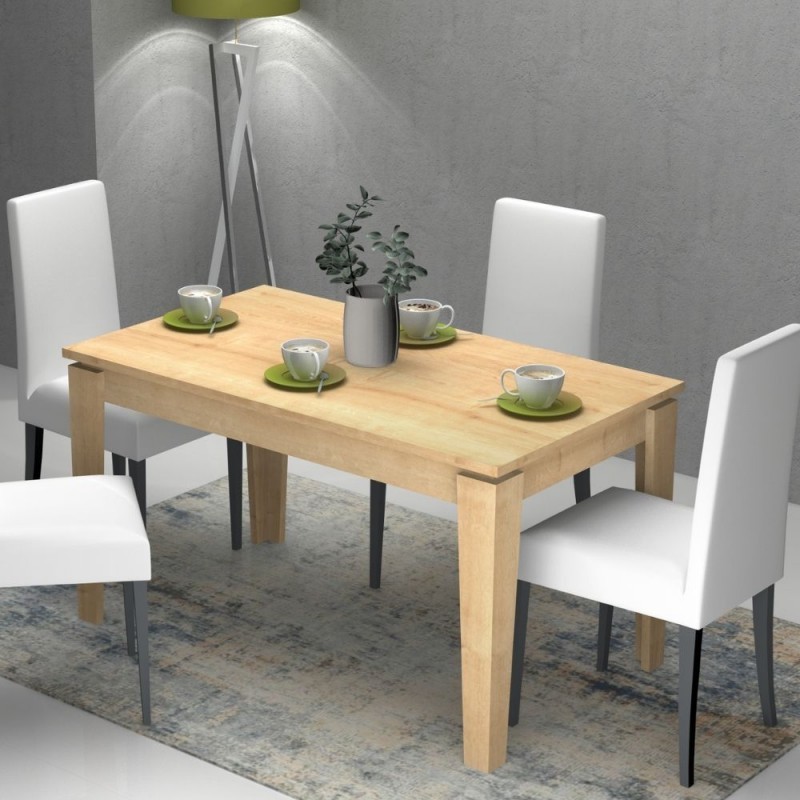 (2c) Tavolo allungabile Rovere MEGARON 120-160X80 cm(MEGARONRO)