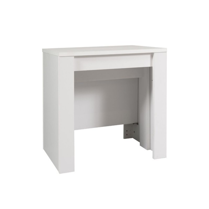 (3c) Tavolo consolle allungabile Bianco BAKU 78x54-252x h78 cm