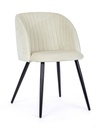 2x Sedia Queen Velvet Bianco  
