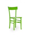 4x Sedia in legno laccato Brera verde STS