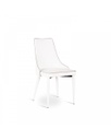 4x Sedia in similpelle Myriam bianca STS