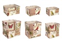 2x Set6 P.Oggetti Botanic Rett Rosso