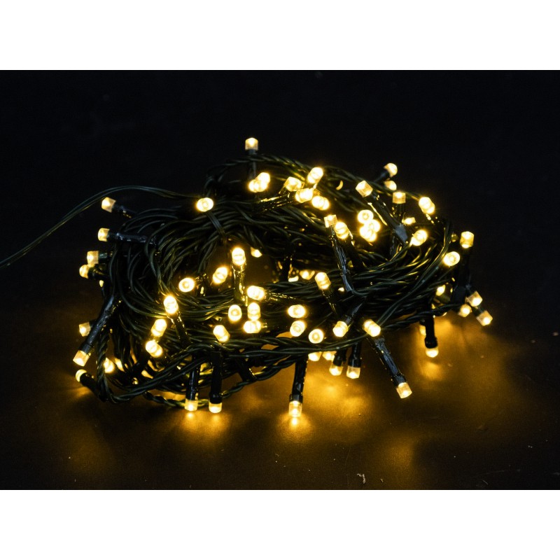 300 Led per esterno bianchi luce calda per esterno  12 metri + 5 cavo