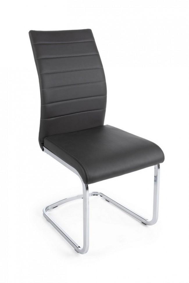 4x Sedia Myra Pu Grigio Scuro  