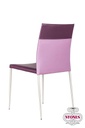 4x Sedia in similpelle viola 41,5x485h cm 
