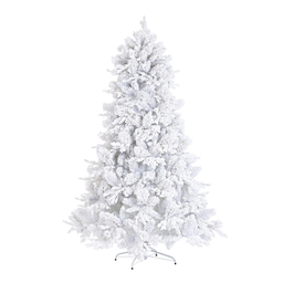 [1997622] Albero di Natale Alberg bianco innevato H 210 x Ø130 cm
