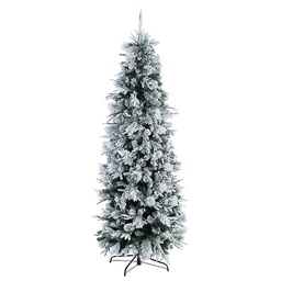 [19627919] Albero di Natale Dresda innevato cm 180