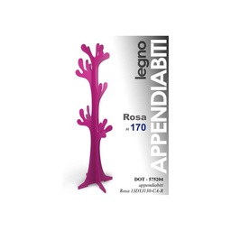 [GIC575204OBS] Appendiabiti albero da terra piantana rosa cm 50 x 42 x 170 h