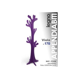 [GIC575198OBS] Appendiabiti da terra piantana viola cm 50 x 42 x 170 h