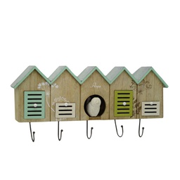 [V5916520000] Appendino legno 5 posti 4 cassetti casette cm 49