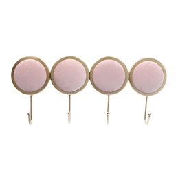 [V5960050000] Appendino metallo 4 posti rosa cm 41x18
