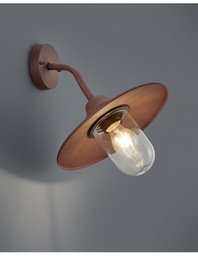 [TRIO201760124] Applique 1xE27 Brenta Ruggine Diffusore Vetro IP44 Trio Lighting
