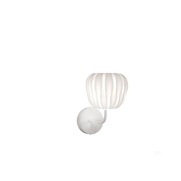 [QN/A/19/W] Applique Bianco in Metallo Cm. 19 x 25 x 26