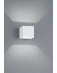 [TRIO226860231] Applique Cubo Doppia Emissione Led Adaja Bianco IP54 Trio Lighting