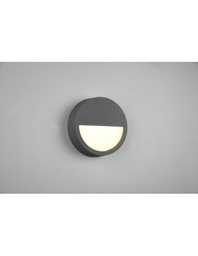 [TRIO222860142] Applique Da Esterno IP54 Rotonda Led Antracite Pedro Trio Lighting