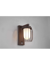 [TRIO210869124] Applique Gabbia Ruggine 1xE27 Tuela IP44 Sensore Movimento Trio Lighting