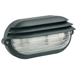[SOV788/06] Applique Grande E27  linea palpebra ovale  nero