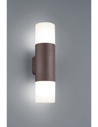 [TRIO222260224] Applique Hoosic Biemissione 2xE27 Ruggine H33 cm IP44 Trio Lighting