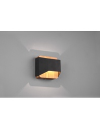 [TRIO224810132] Applique Moderna Biemissione Led Arino Nero Trio Lighting
