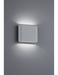 [TRIO227560287] Applique Rettangolare Thames II Led Doppia Emissione IP54 Alluminio L11 cm Trio Lighting
