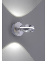 [TRIO255410207] Applique Vista Led Orientabile Dimmerabile Rgbw Nichel  Ø11 cm Trio Lighting