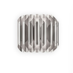 [LOU/A/SVR] Applique da parete moderna Silver Cm. 32 x 16 x 30h
