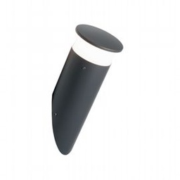 [SOV99160/16] Applique in alluminio pressofuso, diffusore in termoplastico opalino, 9W, 920 lumen, luce naturale, IP65 grafite