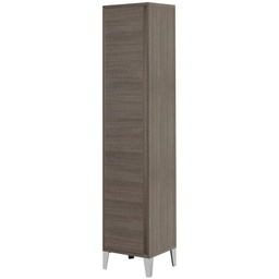 [BR527042] Armadietto Portascopa Rovere Scuro 45x35x h170cm