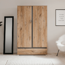 [EFFEZ99082] Armadio Unna60A rovere antico due ante e cassetto EFFEZ