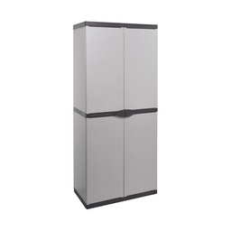 [7810C04] Armadio in resina con portascope e ripiani cm 68 x 39.5 x 168 h