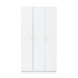 [FZ96464] Armadio multiuso 3 ante bianco 90x45x170 cm