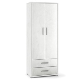 [ODB359OSOSK] Armadio multiuso due ante due cassetti Bianco Ossido 71x41x h182 cm