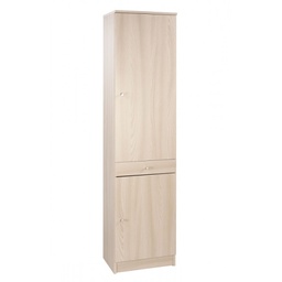 [O45200OLK] Armadio multiuso due ante un cassetto Olmo Chiaro 46x34x h183 cm