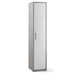 [ADB364CEOSK] Armadio multiuso stretto in legno Cemento Bianco 39x41x h182 cm