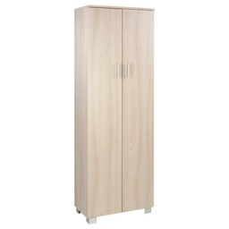 [A668OLOLK] Armadio scarpiera multiuso due ante cinque ripiani Olmo Chiaro 62x34x h178 cm