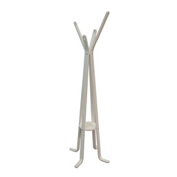 [V4204780000] Attaccapanni a stelo legno bianco 4 braccia cm 50h180
