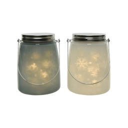 [19974559] Barattolo con 11 LED - 12x16 cm