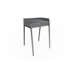 [BAR1002] Barbecue giardino terrazzo in ferro cm 40 x 60 vesuvio