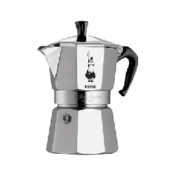 [19633183] Bialetti Moka express con fascia in alluminio argento 6 Tazze