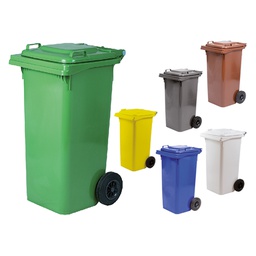 [DFL6131311] Bidone Immondizia Carrellato Lt. 120 - Cm 55 X 50 X 94 Blu
