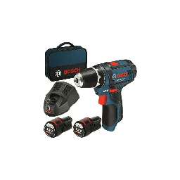 [2006961] Bosch Gsr12V-15 Trapano Avvitatore A Batteria 12V 2Ah Con 2 Batterie + Borsa