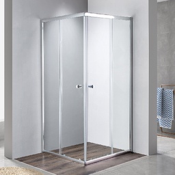 [DFLEX-100-WTB2-C7090] Box doccia 2 lati in cristallo cm 70x90