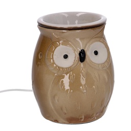 [V5601600000] Bruciaessenze ceramica gufo con spina cmø9
