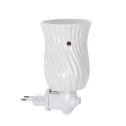 [V5601630000] Bruciaessenze plug ceramica bianco cm 9
