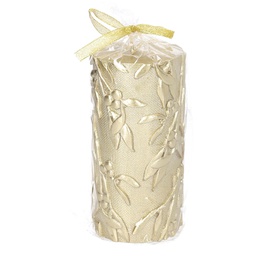 [V5511380000] Candela paraffina oro cm ø7,5h15