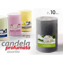[GIC696763] 24x Candele profumate assortite diam 7 x 10 h