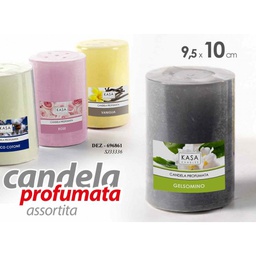 [GIC696831] 6x Candele profumate assortite diam cm 9.5 x 10 h